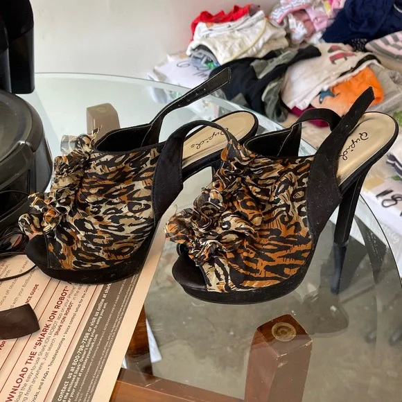 Qupid Shoes Cheetah Print High Heel Poshmark